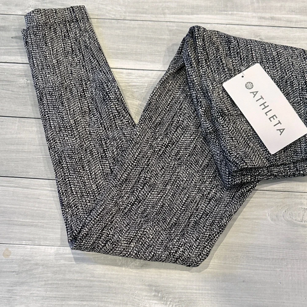 Athleta Delancey Skyline Textured Tight Black and White • NWT! - Picture 3 of 5
